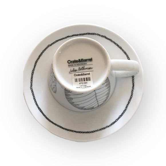 VHTF: new Crate & Barrel x Julia Rothman ☕︎︎ Limited Edition Leif Cup Saucer Set - Picture 5 of 16